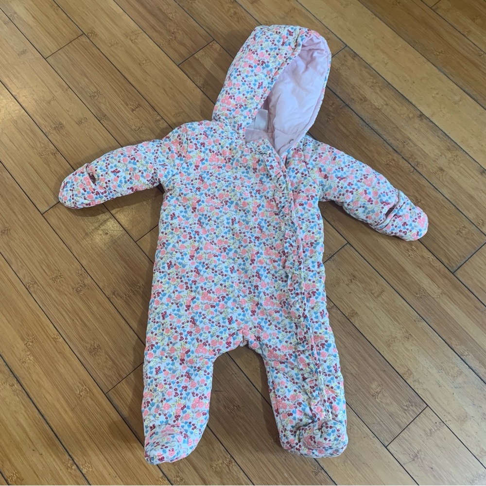 Koala Baby Floral Corduroy Bunting Snow Suit Snap Button